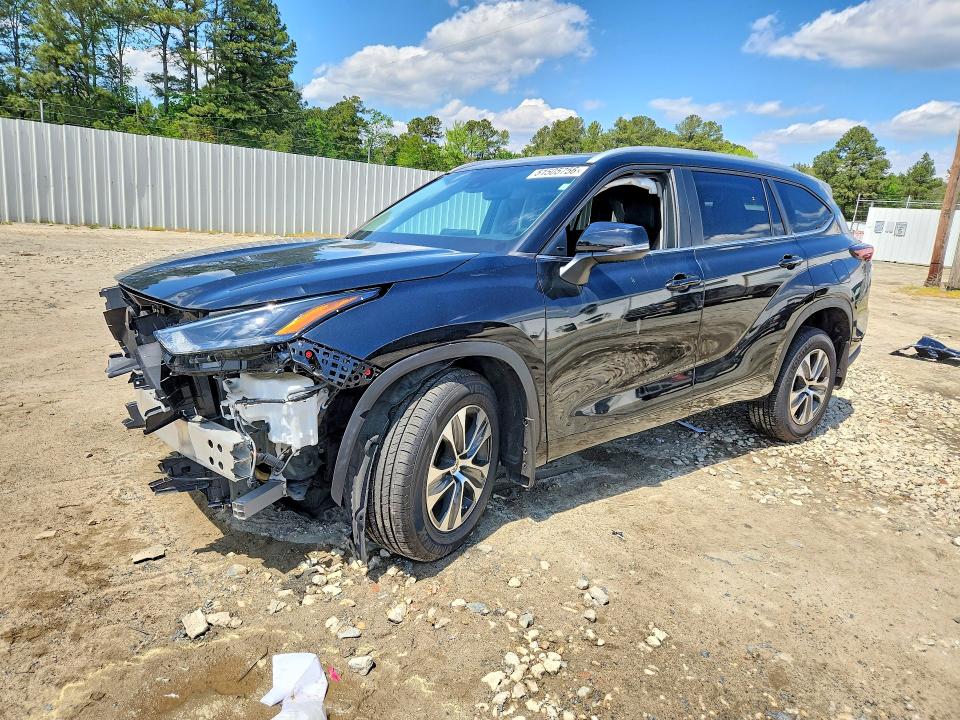 2024 Toyota Highlander VIN 5TDKDRBH4RS545259 COPART salvage auction — FRONT END, Md - Cert Of Salvage > 75% Damage, sold $9,000 on 2026-07-28 (photo 1)