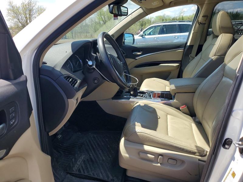 2015 Acura Mdx VIN 5FRYD4H4XFB014440 COPART salvage auction — MINOR DENT/SCRATCHES, Oh - Certificate Of Title, sold $1,700 on 2026-07-02 (photo 7)