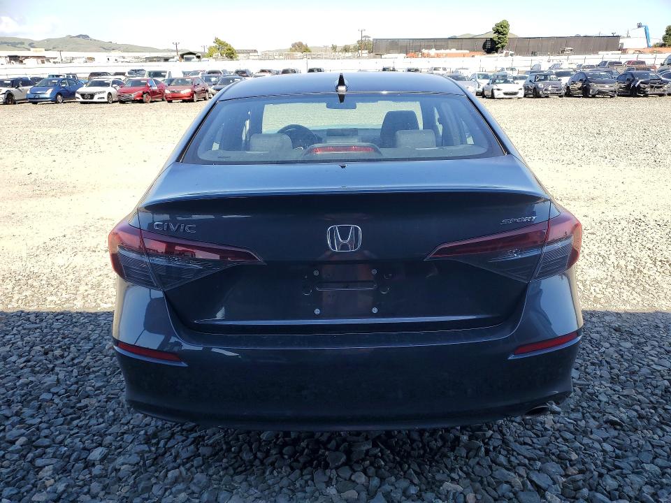 2025 Honda Civic VIN 2HGFE2F57SH517208 COPART salvage auction — FRONT END, Ca - Salvage Certificate, sold $8,600 on 2026-07-02 (photo 6)