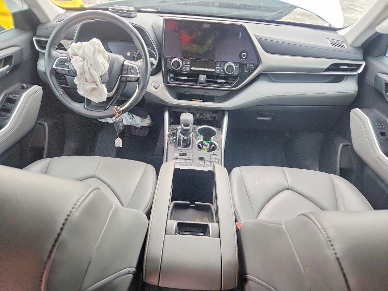 2023 Toyota Highlander VIN 5TDKDRBH4PS006377 COPART salvage auction — FRONT END, Ut - Salvage Certificate, sold $9,600 on 2026-07-07 (photo 8)