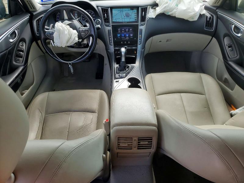 2014 Infiniti Q50 VIN JN1BV7AR2EM695486 COPART salvage auction — FRONT END, Tx - Salvage Vehicle Title, sold $1,400 on 2026-07-10 (photo 8)