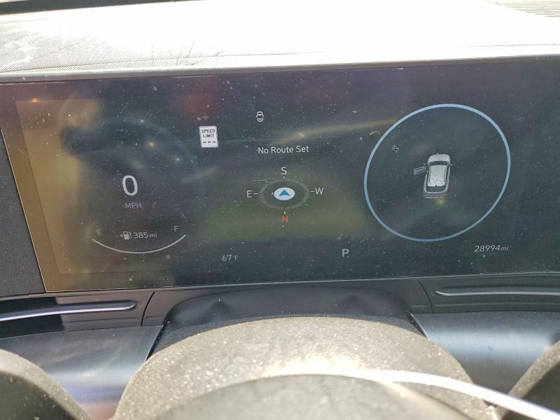 2024 Hyundai Kona VIN KM8HC3AB1RU121634 COPART salvage auction — HAIL, Oh - Cert Of Title-Salvage, sold $9,500 on 2026-07-06 (photo 9)