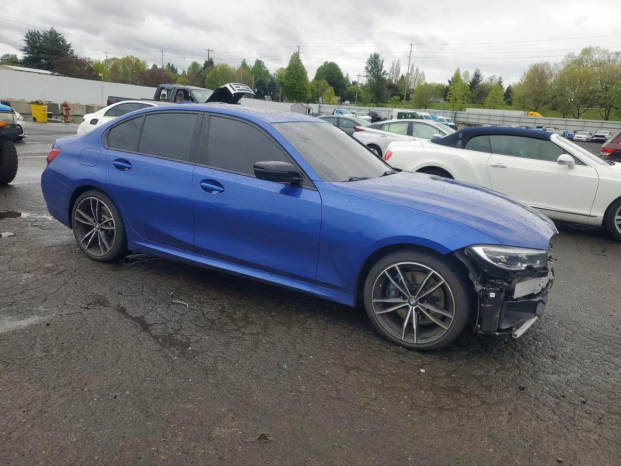 2021 BMW M340i VIN 3MW5U9J05M8B67993 COPART salvage auction — Front End, ID - SALVAGE CERTIFICATE OF TITLE, sold $28,500 on 2026-08-17 (photo 4)