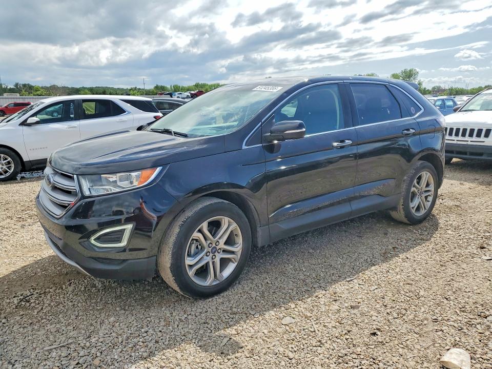 2018 Ford Edge VIN 2FMPK3K9XJBB19773 COPART salvage auction — HAIL, Ks - Cert Of Title-Salvage, sold $3,400 on 2026-07-09 (photo 1)