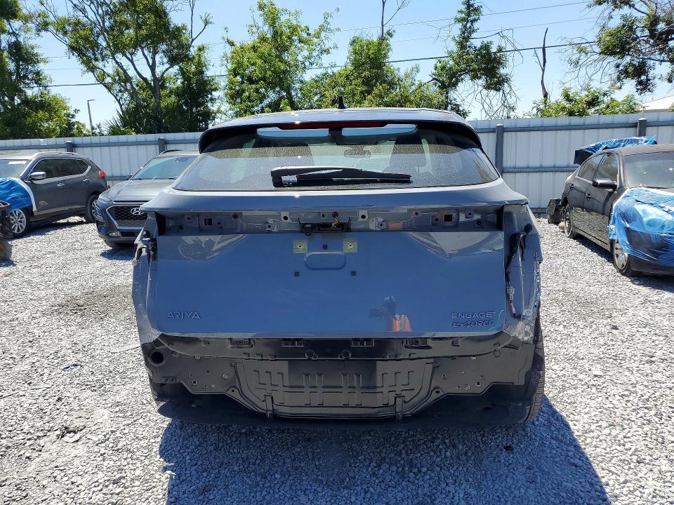 2024 Nissan Ariya VIN JN1DF0BB4RM741145 COPART salvage auction — REAR END, Fl - Cert Of Title Slvg Rebuildable, sold $13,200 on 2026-07-06 (photo 6)