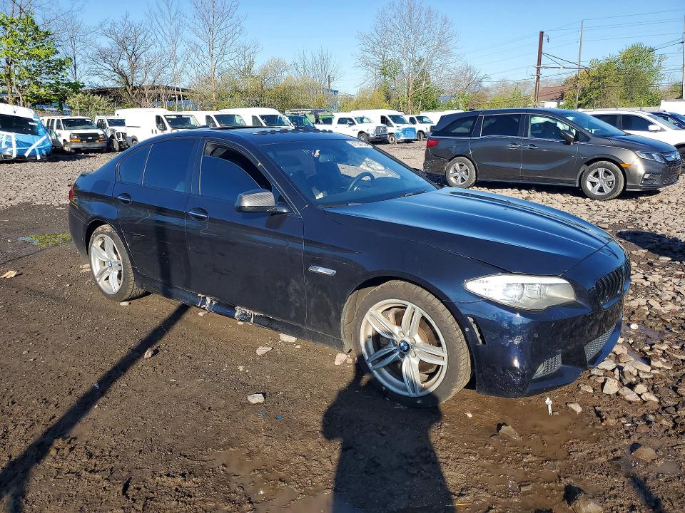 2013 BMW 5er VIN WBAFU9C56DDY70826 COPART salvage auction — SIDE, Salvage Title, sold $1,450 on 2026-07-13 (photo 4)