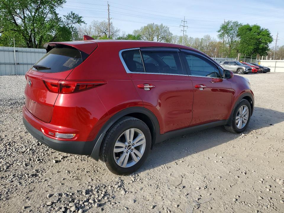 2019 Kia Sportage VIN KNDPM3AC7K7492274 COPART salvage auction — HAIL, OH, sold $3,750 on 2026-07-17 (photo 3)