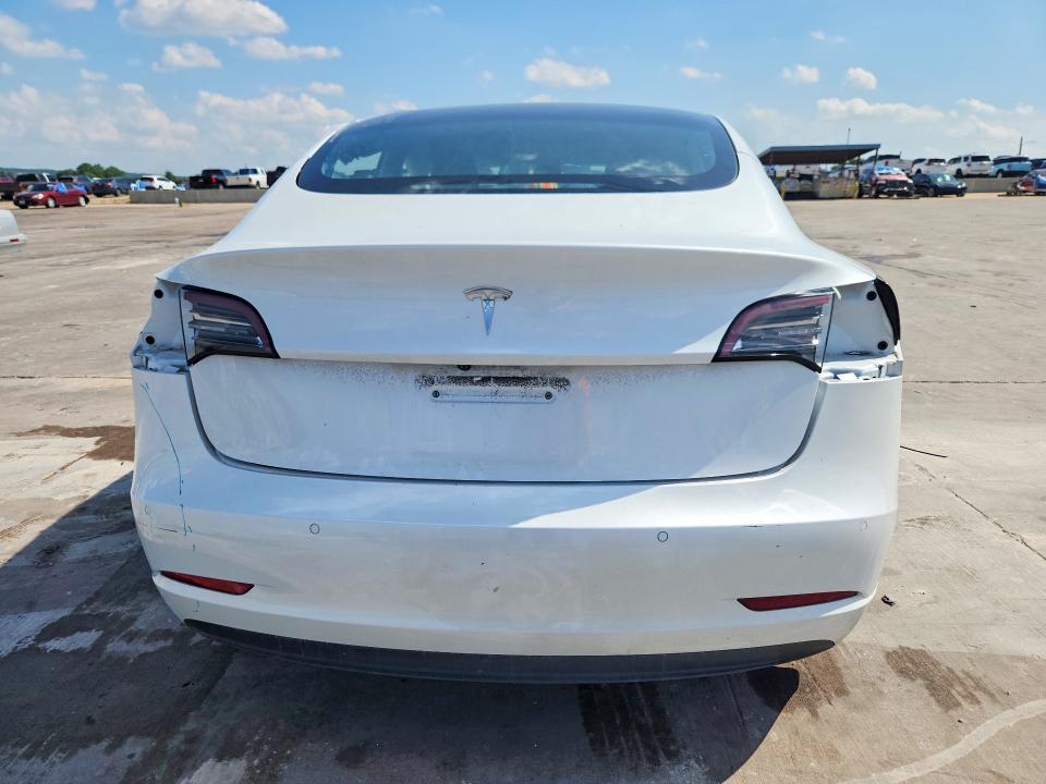 2021 Tesla Model 3 VIN 5YJ3E1EA5MF053693 COPART salvage auction — SIDE, Tx - Salvage Vehicle Title, sold $6,500 on 2026-07-09 (photo 6)