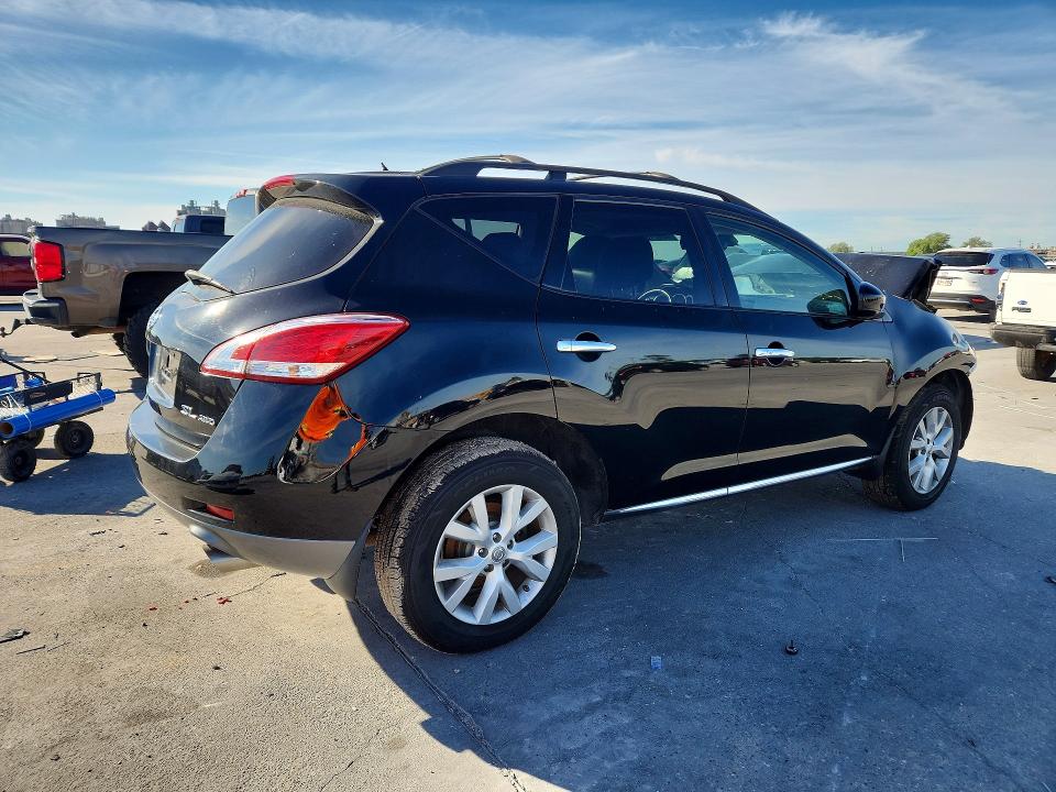 2014 Nissan Murano VIN JN8AZ1MW2EW516075 COPART salvage auction — FRONT END, Id - Salvage Certificate Of Title, sold $375 on 2026-07-15 (photo 3)