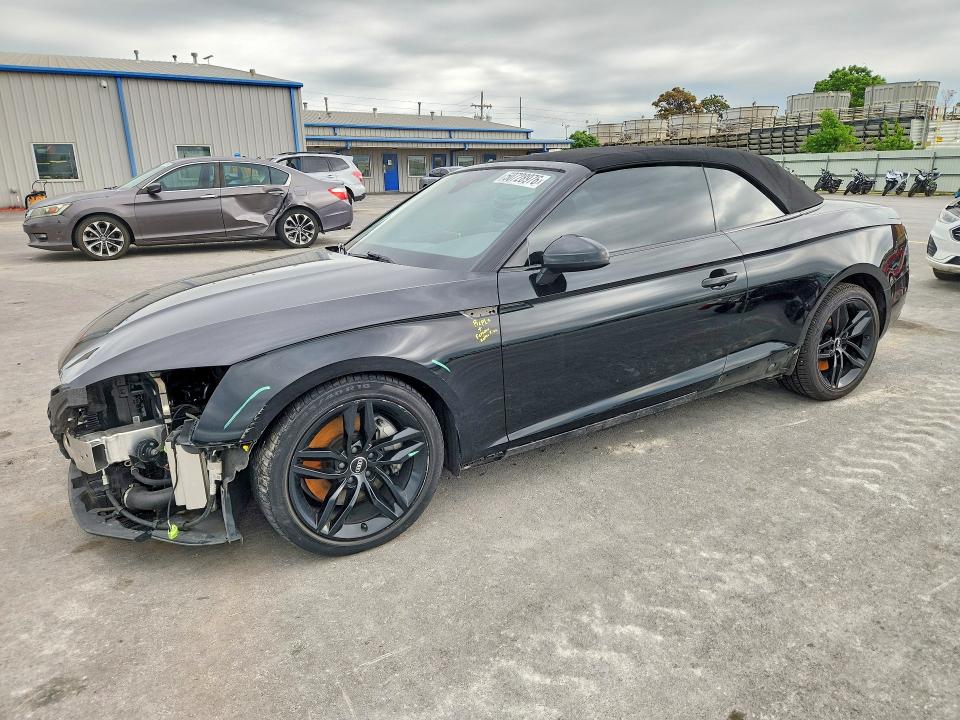 2019 Audi A5 VIN WAUYNGF55KN009165 COPART salvage auction — FRONT END, Ok - Cert Of Title-Salvage, sold $8,700 on 2026-07-06 (photo 1)