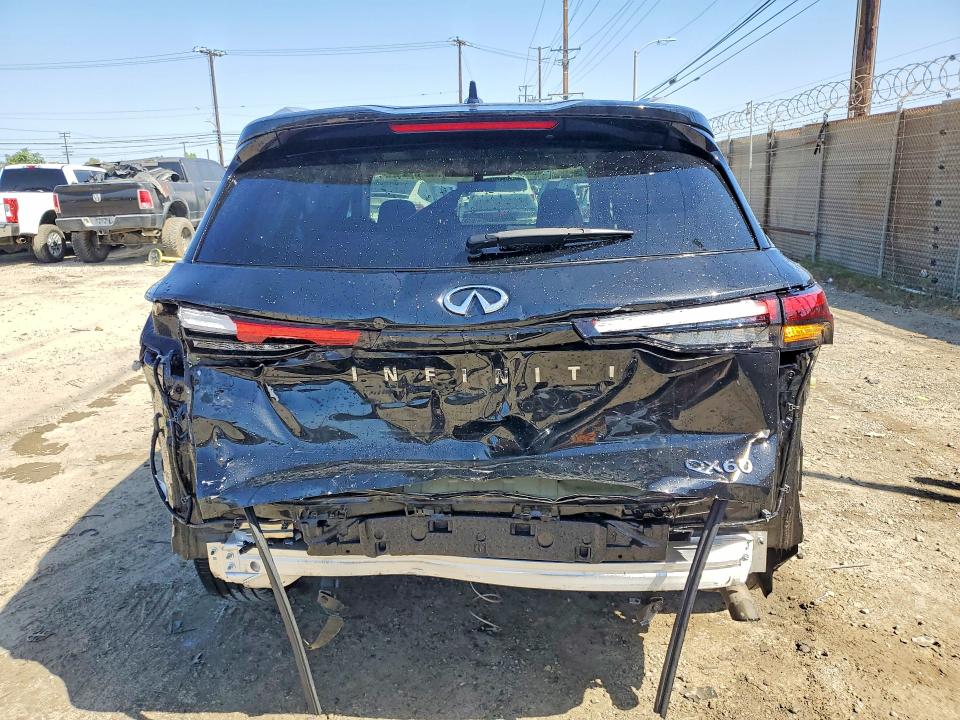 2024 Infiniti Qx60 VIN 5N1DL1FR9RC350867 COPART salvage auction — REAR END, Salvage Title, sold $9,100 on 2026-07-20 (photo 6)