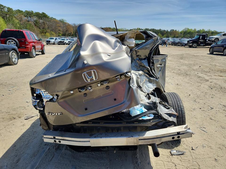 2006 Honda Civic VIN JHMFA36276S022350 COPART salvage auction — REAR END, Md - Cert Of Salvage > 75% Damage, sold $250 on 2026-07-07 (photo 6)