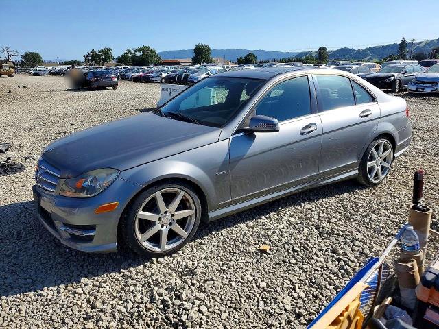 2012 Mercedes-benz C-klasse VIN WDDGF4HB1CR194392 COPART salvage auction — MINOR DENT/SCRATCHES, Ca - Dis/Dlr/Exp App For Dup Clean, sold $3,000 on 2026-08-18 (photo 1)