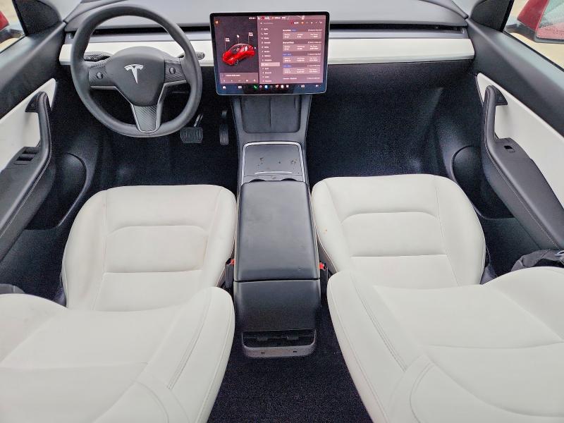 2021 Tesla Model y VIN 5YJYGDEE6MF230773 COPART salvage auction — SIDE, Tx - Salvage Vehicle Title, sold $14,100 on 2026-07-20 (photo 8)