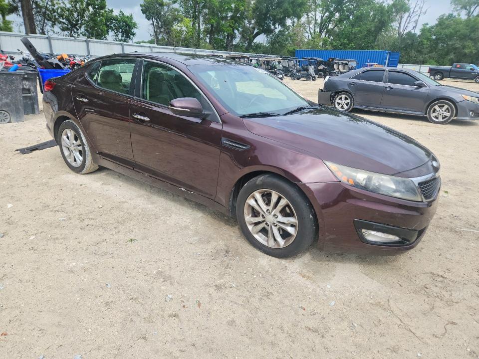 2013 Kia Optima VIN 5XXGN4A7XDG227316 COPART salvage auction — SIDE, FL - CERT OF TITLE SLVG REBUILDABLE, sold $625 on 2026-07-27 (photo 4)