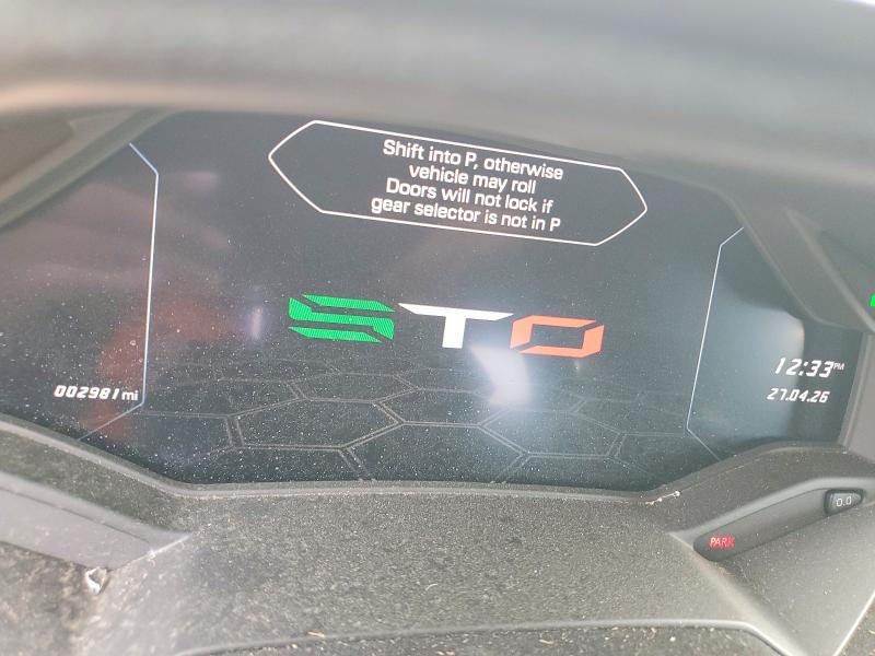 2023 Lamborghini Huracan VIN ZHWUA6ZX1PLA25445 COPART salvage auction — FRONT END, Tx - Salvage Vehicle Title, sold $126,000 on 2026-08-10 (photo 9)