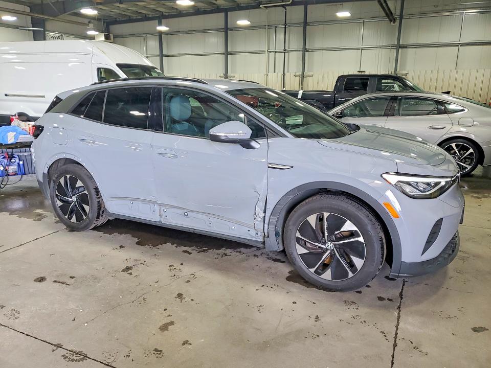 2021 Volkswagen Id.4 VIN WVGRMPE27MP039806 COPART salvage auction — SIDE, Mn - Cert Of Title-Salvage, sold $10,800 on 2026-07-14 (photo 4)
