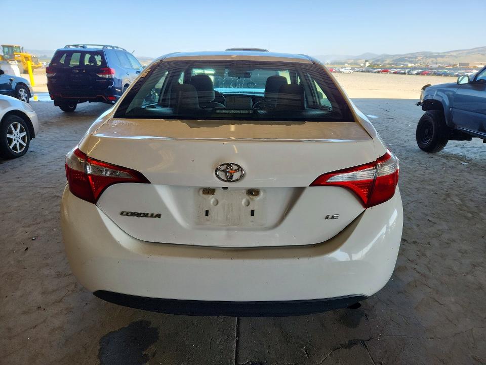 2015 Toyota Corolla VIN 5YFBURHE2FP260688 COPART salvage auction — FRONT END, Ca - Salvage Certificate, sold $1,350 on 2026-07-09 (photo 6)