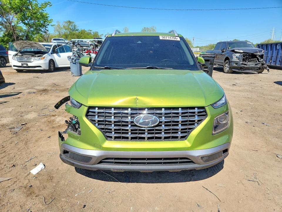2022 Hyundai Venue VIN KMHRC8A32NU154159 COPART salvage auction — FRONT END, Md - Cert Of Salvage > 75% Damage, sold $1,900 on 2026-07-23 (photo 5)