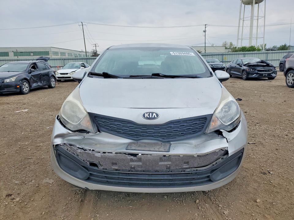 2014 Kia Rio VIN KNADM4A33E6416132 COPART salvage auction — FRONT END, Wy - Certificate Of Title, sold $750 on 2026-07-10 (photo 5)