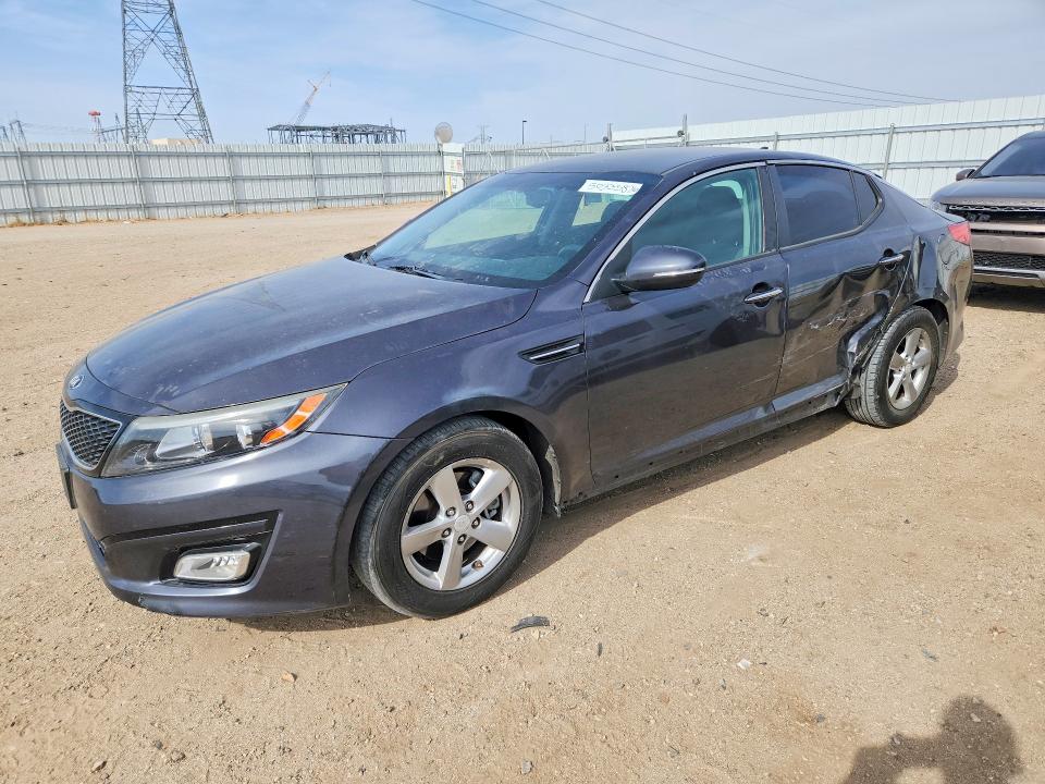 2015 Kia Optima VIN 5XXGM4A74FG438579 COPART salvage auction — SIDE, Ca - Salvage Certificate, sold $1,500 on 2026-07-20 (photo 1)