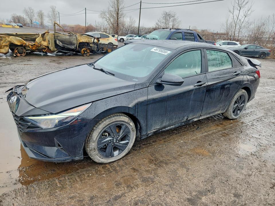 2022 Hyundai Elantra VIN KMHLM4AGXNU355404 COPART salvage auction — REAR END, Qc - Gravement Accidente, sold $1,350 on 2026-07-28 (photo 1)