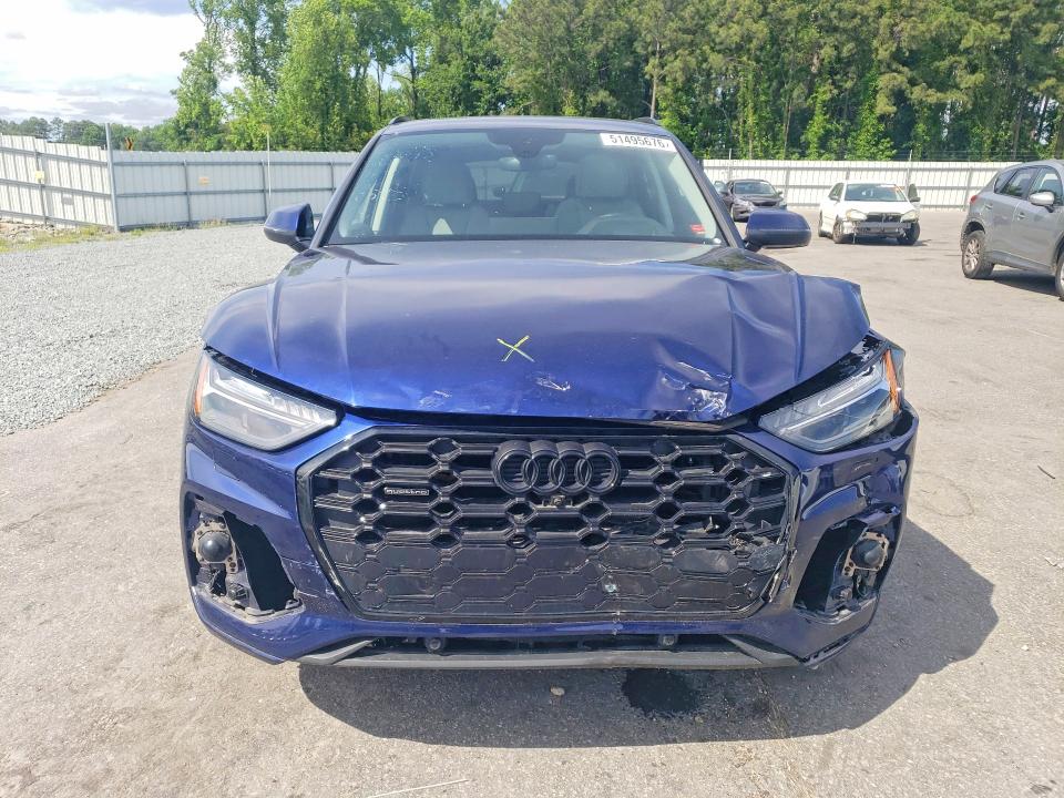 2022 Audi Q5 VIN WA1FAAFY6N2108543 COPART salvage auction — FRONT END, Nc - Salvage Certificate Of Title, sold $14,600 on 2026-07-16 (photo 5)