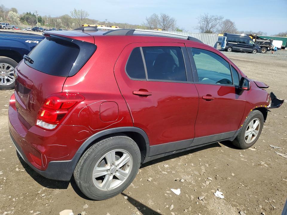 2021 Chevrolet Trax VIN KL7CJLSM7MB363981 COPART salvage auction — FRONT END, Md - Cert Of Salvage > 75% Damage, sold $225 on 2026-07-28 (photo 3)