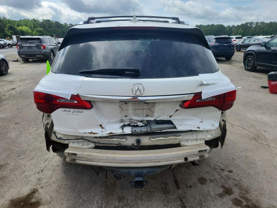 2014 Acura Mdx VIN 5FRYD3H23EB013296 COPART salvage auction — REAR END, Id - Salvage Certificate Of Title, sold $1,450 on 2026-07-10 (photo 6)