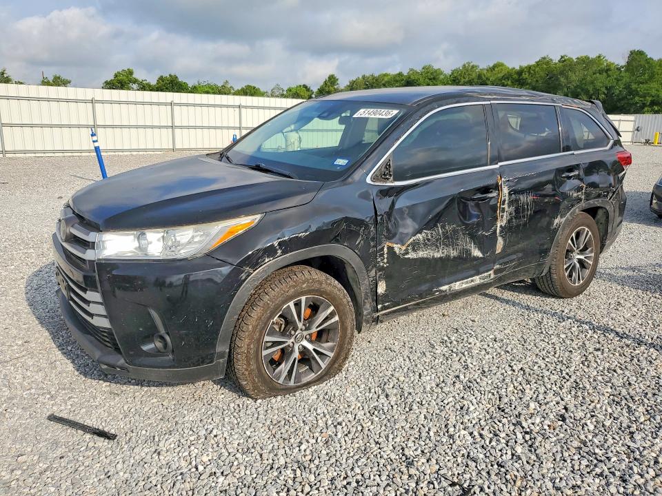 2018 Toyota Highlander VIN 5TDZZRFH7JS247223 COPART salvage auction — SIDE, Tx - Salvage Vehicle Title, sold $3,650 on 2026-07-06 (photo 1)