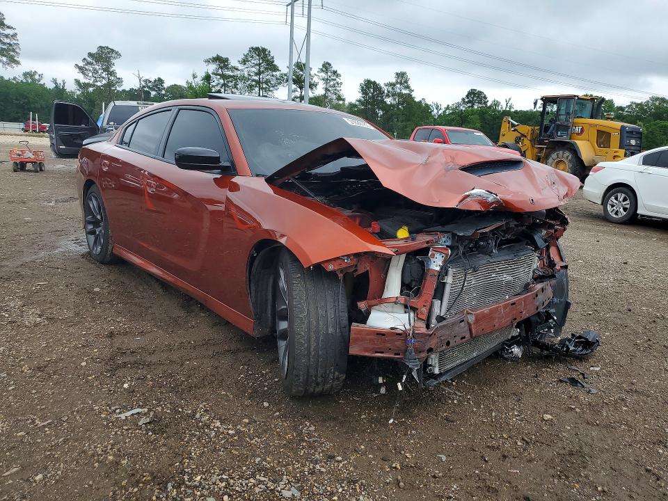 2023 Dodge Charger VIN 2C3CDXGJ6PH523848 COPART salvage auction — FRONT END, Salvage Title, sold $8,300 on 2026-07-28 (photo 4)