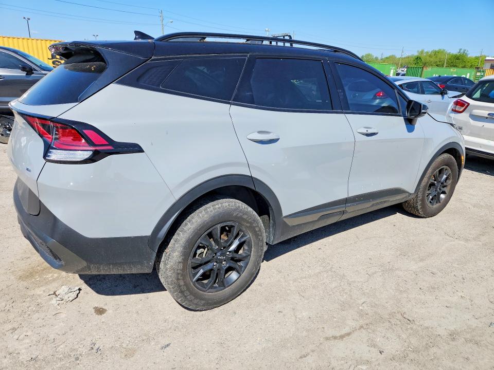 2023 Kia Sportage VIN 5XYK7CAF2PG073013 COPART salvage auction — FRONT END, IN - CERT OF TITLE-SALVAGE TITLE, sold $7,200 on 2026-07-31 (photo 3)