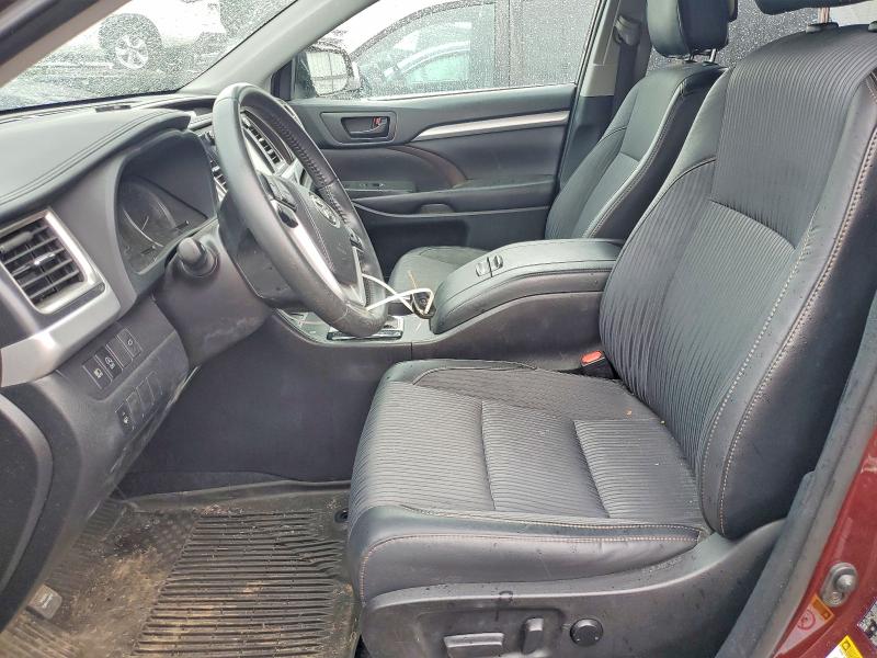 2019 Toyota Highlander VIN 5TDBZRFH1KS736090 COPART salvage auction — FRONT END, Md - Cert Of Salvage > 75% Damage, sold $4,800 on 2026-07-27 (photo 7)