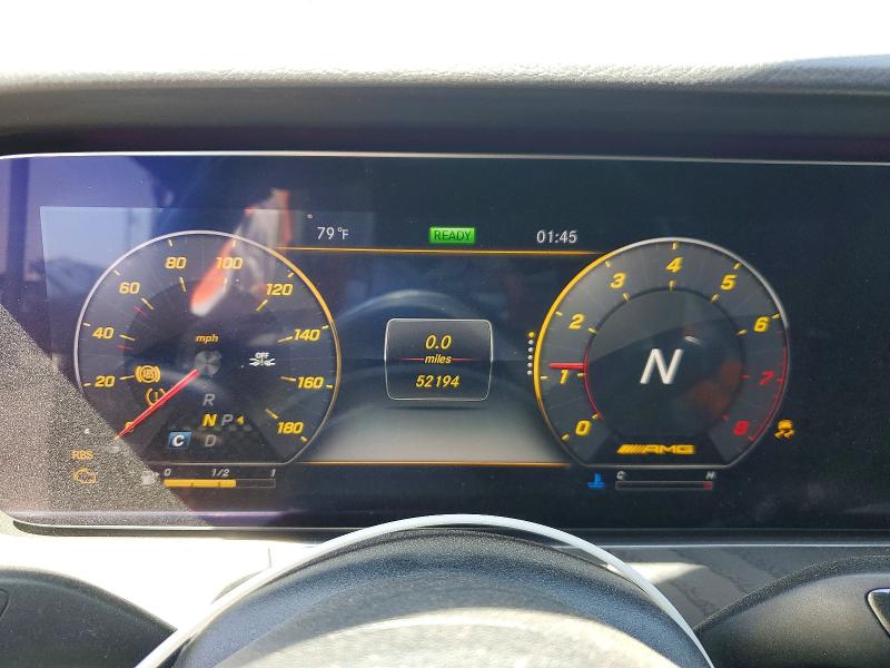 2019 Mercedes-benz E-klasse VIN WDDZF6BB1KA620110 COPART salvage auction — FRONT END, Ca - Salvage Certificate, sold $22,200 on 2026-08-13 (photo 9)