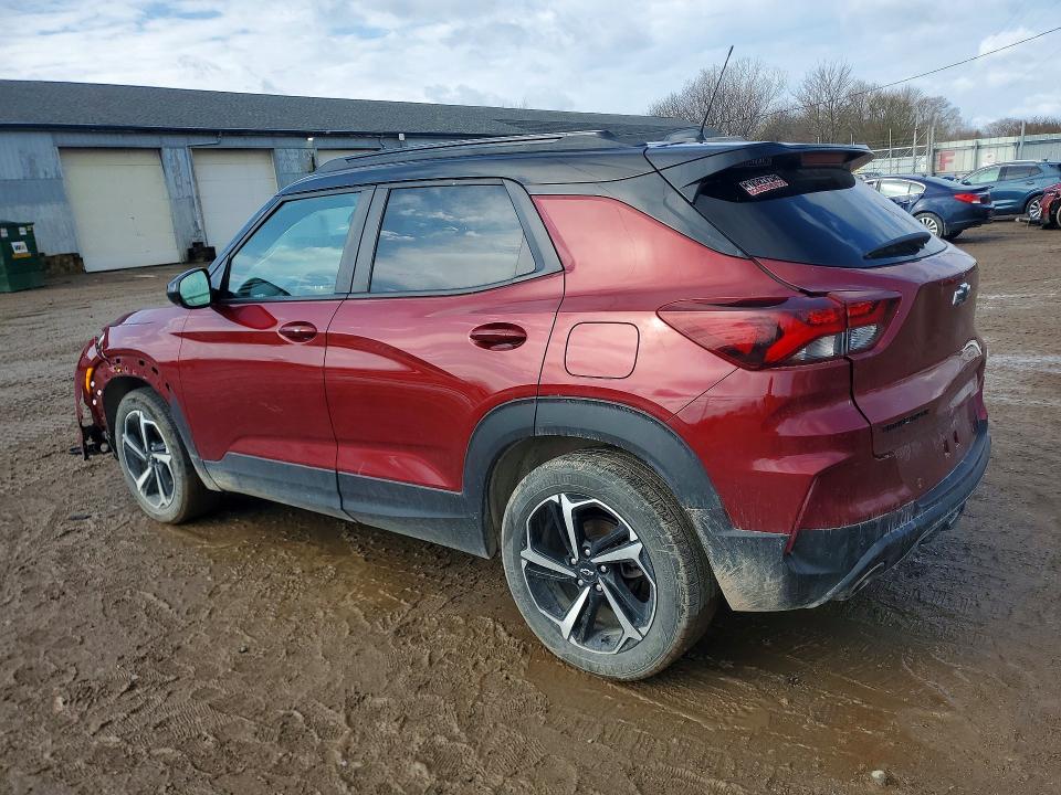 2022 Chevrolet Trailblazer VIN KL79MTSL9NB077334 COPART salvage auction — FRONT END, MI - CERTIFICATE OF TITLE, sold $2,350 on 2026-07-22 (photo 2)