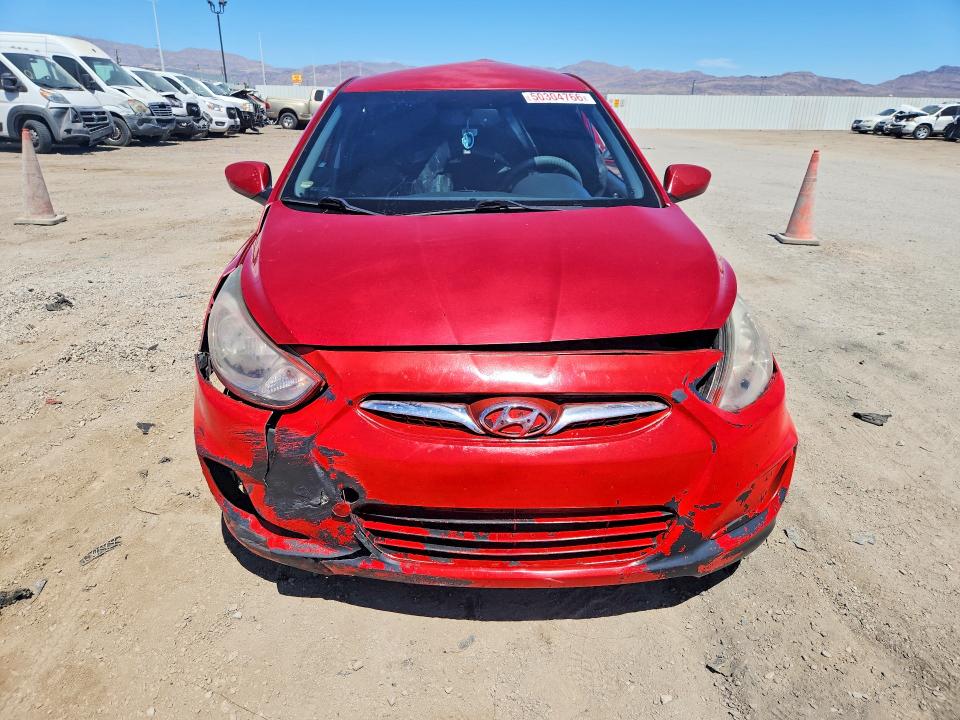 2012 Hyundai Accent VIN KMHCT4AE1CU231777 COPART salvage auction — REAR END, Nv - Non-Repairable Vehicle Cert, sold $125 on 2026-07-07 (photo 5)