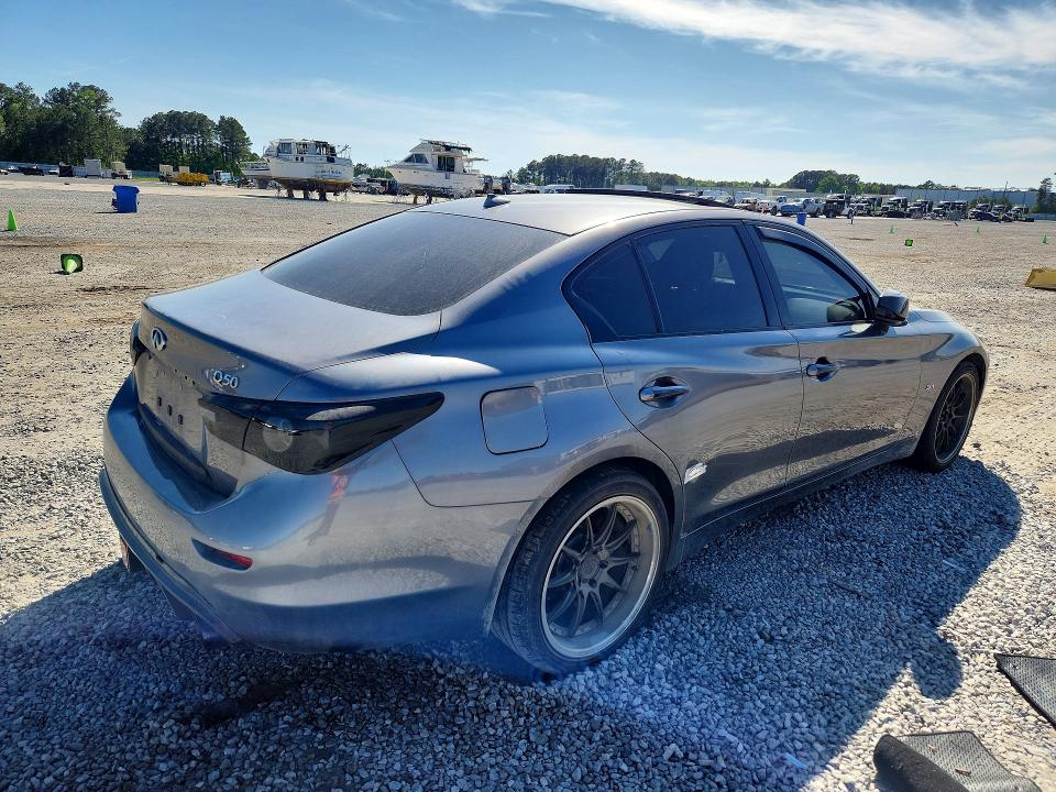2017 Infiniti Q50 VIN JN1EV7AP8HM734257 COPART salvage auction — MINOR DENT/SCRATCHES, Nc - Salvage Cert-Rebuilt, sold $3,800 on 2026-07-20 (photo 3)