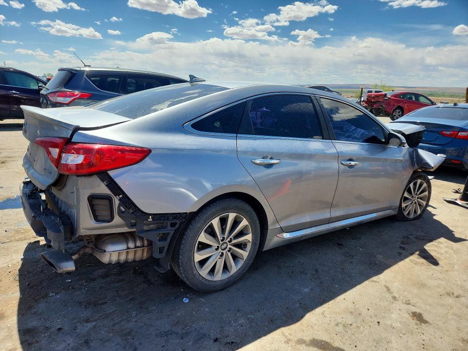 2017 Hyundai Sonata VIN 5NPE34AF9HH576448 COPART salvage auction — FRONT END, Nm - Cert Of Title-Salvage, sold $575 on 2026-07-09 (photo 3)