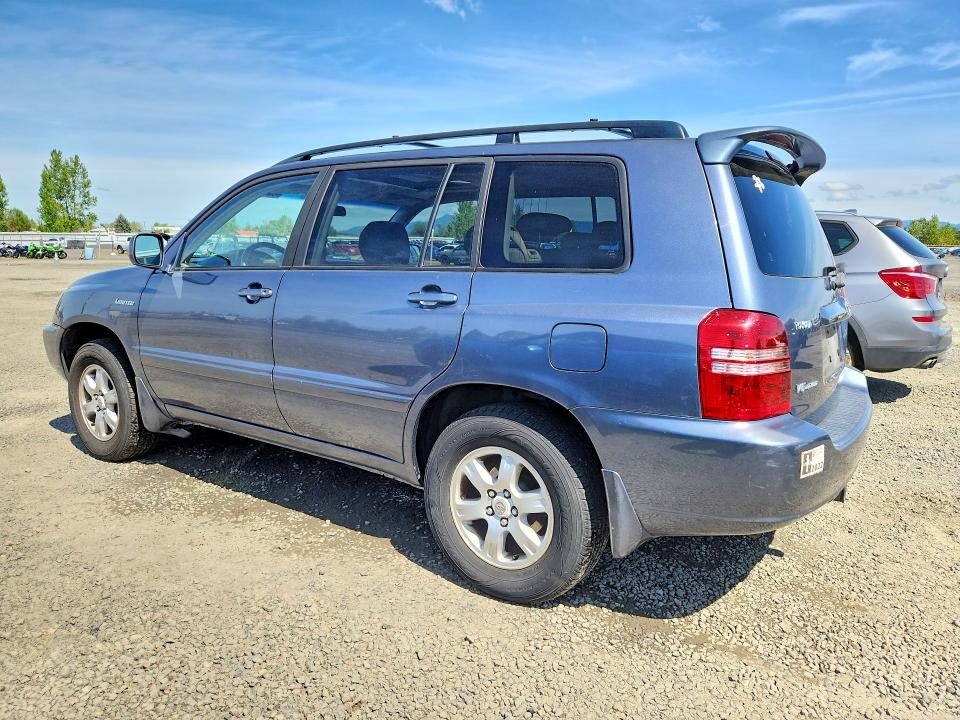 2003 Toyota Highlander VIN JTEHF21A330153122 COPART salvage auction — SIDE, CA - SALVAGE CERTIFICATE, sold $625 on 2026-07-07 (photo 2)