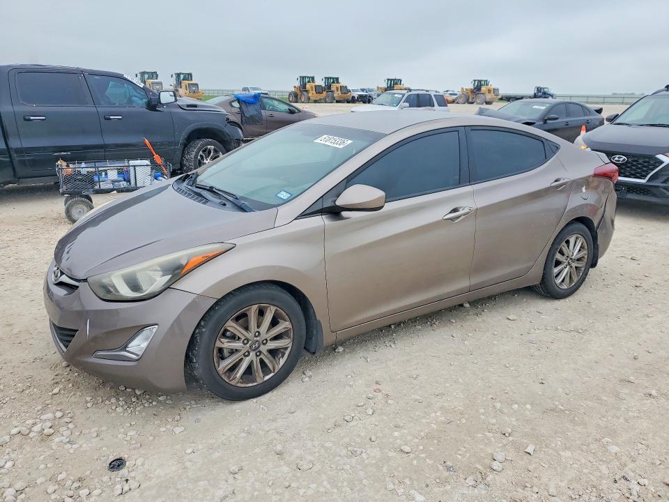2016 Hyundai Elantra VIN 5NPDH4AE7GH786422 COPART salvage auction — UNDERCARRIAGE, Mt - Certificate Of Title, sold $800 on 2026-07-06 (photo 1)