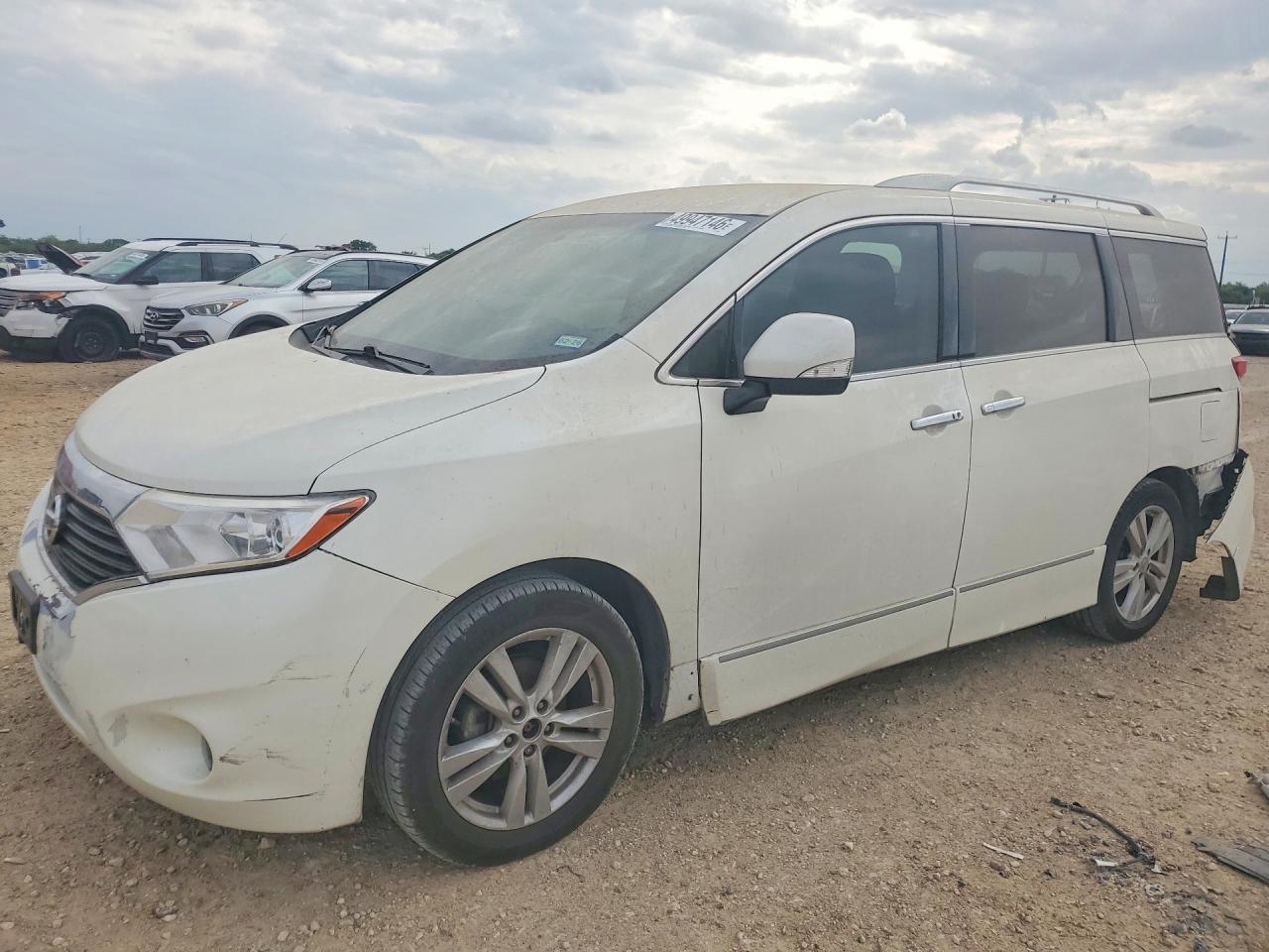 2015 Nissan Quest VIN JN8AE2KP6F9131034 COPART salvage auction — Rear End, TX - CERTIFICATE OF TITLE, sold $750 on 2026-07-08 (photo 1)