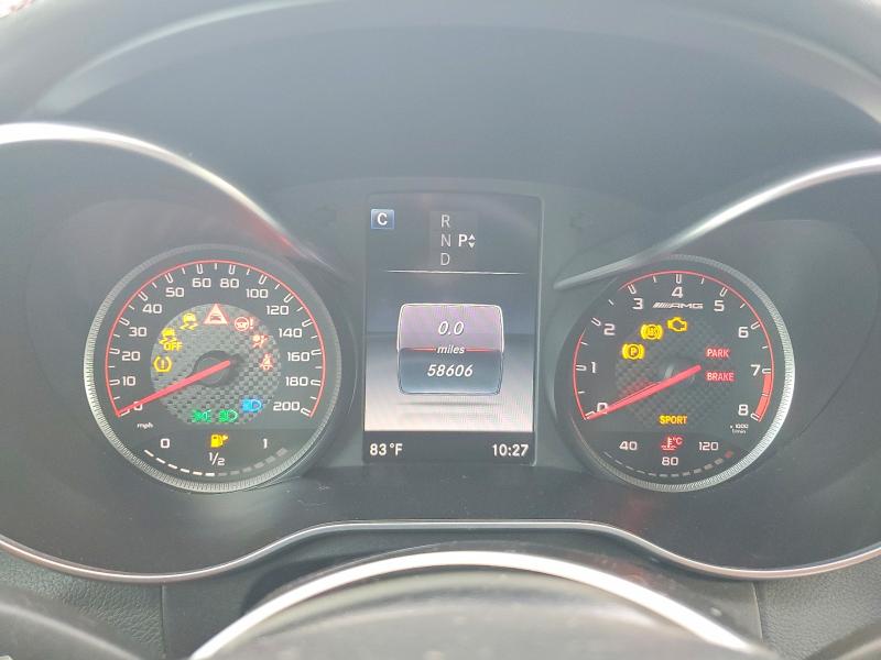 2017 Mercedes-benz C-klasse VIN WDDWK8HB7HF477094 COPART salvage auction — WATER/FLOOD, Tx - Salvage Title-Flood Damage, sold $14,800 on 2026-07-07 (photo 9)