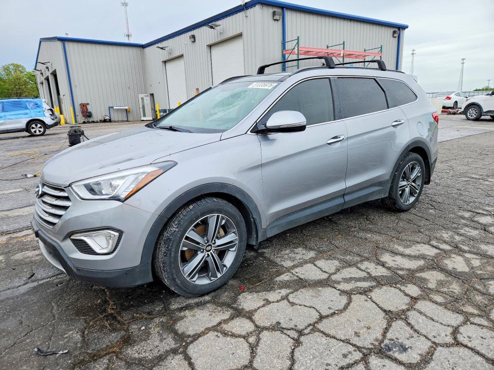 2016 Hyundai Santa fe VIN KM8SRDHF8GU133456 COPART salvage auction — HAIL, Ia - Cert Of Title-Salvage Title, sold $1,300 on 2026-07-06 (photo 1)