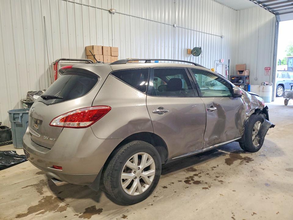 2011 Nissan Murano VIN JN8AZ1MW4BW166282 COPART salvage auction — FRONT END, Ia - Cert Of Title-Salvage Title, sold $500 on 2026-07-10 (photo 3)