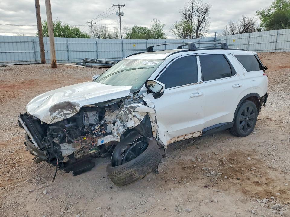 2023 Hyundai Palisade VIN KM8R3DGE2PU630981 COPART salvage auction — FRONT END, ID - SALVAGE CERTIFICATE OF TITLE, sold $2,700 on 2026-07-28 (photo 1)