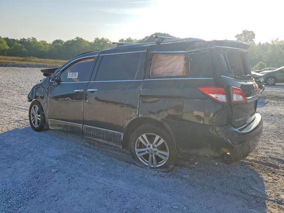 2012 Nissan Quest VIN JN8AE2KP6C9040406 COPART salvage auction — ROLLOVER, GA - CERT OF TITLE-SALVAGE, sold $350 on 2026-07-30 (photo 2)
