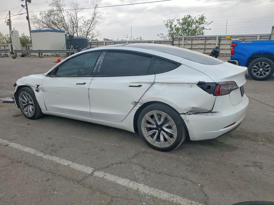 2022 Tesla Model 3 VIN 5YJ3E1EAXNF345101 COPART salvage auction — FRONT END, Tx - Salvage Vehicle Title, sold $175 on 2026-07-31 (photo 2)