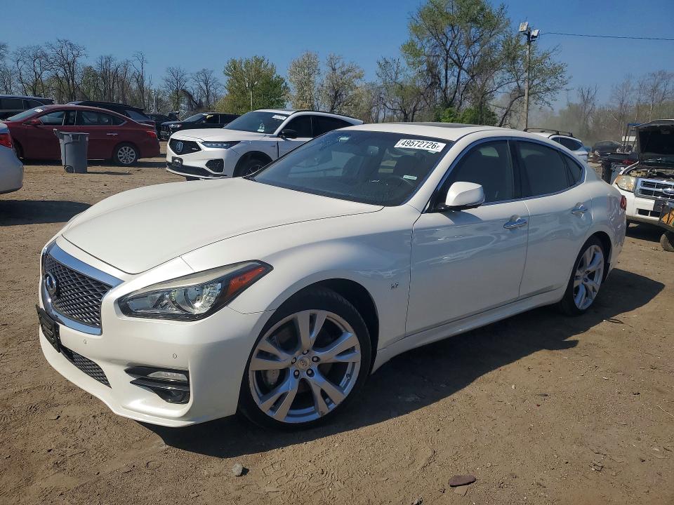 2017 Infiniti Q70 VIN JN1BY1AP4HM740824 COPART salvage auction — SIDE, Md - Cert Of Salvage > 75% Damage, sold $1,500 on 2026-07-23 (photo 1)