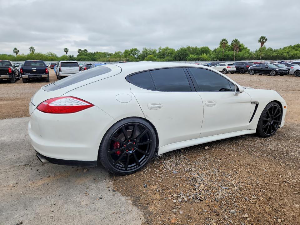 2011 Porsche Panamera VIN WP0AA2A74BL011156 COPART salvage auction — DAMAGE HISTORY, Tx - Cert Of Title-Rebuilt Salvage, sold $5,000 on 2026-07-27 (photo 3)