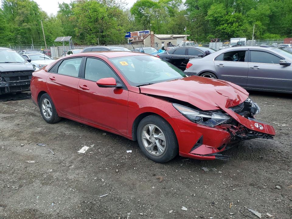 2023 Hyundai Elantra VIN KMHLL4AG9PU520493 COPART salvage auction — FRONT END, Md - Cert Of Salvage > 75% Damage, sold $2,650 on 2026-07-23 (photo 4)